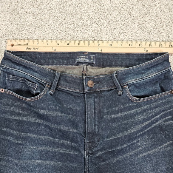 Abercrombie Fitch Women Jeans Dark Wash Slim Fit Size 10 Reg - Picture 5 of 6